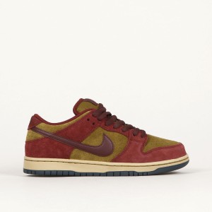 Nike SB Dunk Low Pro Dark Red Olive